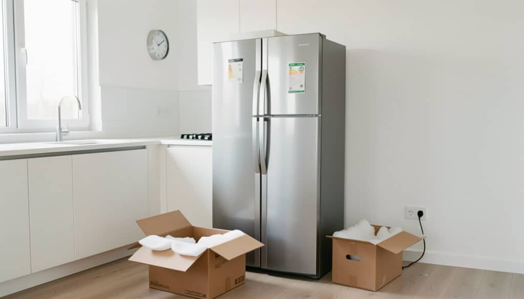 Frigo neuf : combien de temps attendre avant branchement