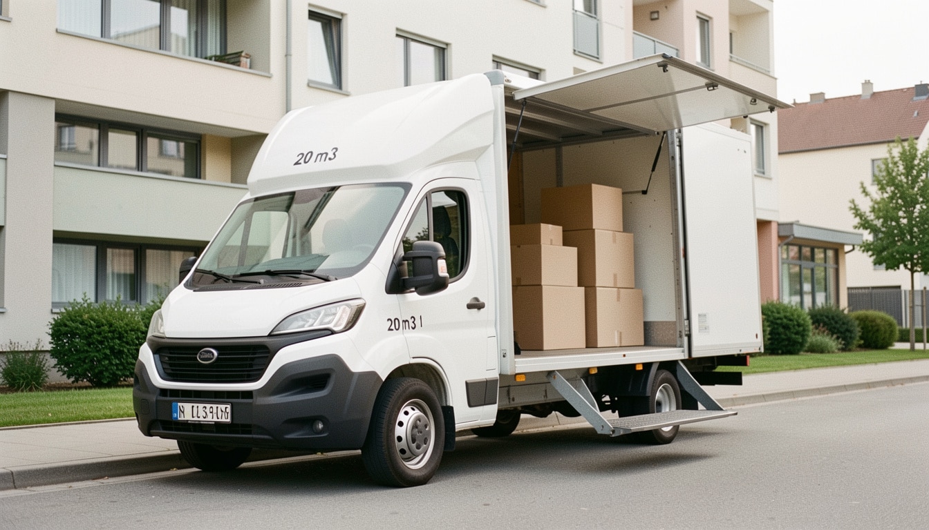 Camion de 20 m³ : volume, permis et location